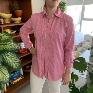 ❤️Polo Ralph Lauren Red Striped Button Down